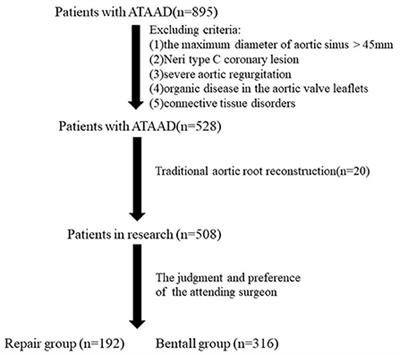 Early and midterm results of valve-sparing aortic root reconstruction with a bovine pericardium patch for patients with acute type a aortic dissection